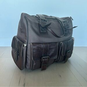 Jack by Jill-e designs rolling camera bag Brown Leather & Canvas DSLR Bag